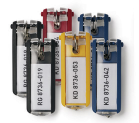 Durable 1957 00 Zawieszki do kluczy Key Clip mix kolor op. 6 szt.