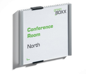 Durable 4802 INFO SIGN 149 x 148,5 mm tabliczka przydrzwiowa aluminium/akryl