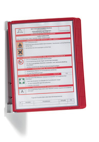 Durable 5551 03 VARIO DISPLAY SYSTEM WALL 5 paneli na ścianę czerwony