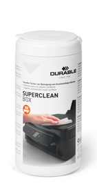 Durable 5708 SUPERCLEAN BOX Chusteczki nasączone do czyszczenia obudowy 100 szt.