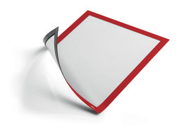 Durable 4869 03 Ramki magnetyczne bez kleju Duraframe Magnetic A4/5 szt. czerwone