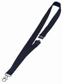 Durable 8137 01 Czarna smycz do identyfikatorów 20mm 10 szt