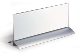 Durable 8203 19 Prezenter 105x297mm na biurko podstawa aluminium plus akryl 1 szt.