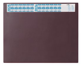Durable 7204 03 Czerwony podkład z kalendarzem na biurko 520 x 650 mm