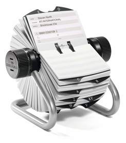 Durable 2482 23 TELINDEX kartoteka teleadresowa obrotowa srebrna