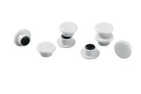 Durable 4701 02 Magnesy o średnicy 15 mm op. 8 szt. białe