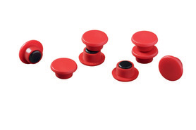 Durable 4701 03 Magnesy o średnicy 15 mm op. 8 szt. czerwone 