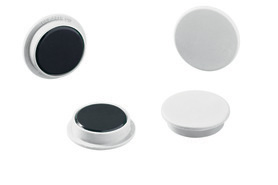 Durable 4703 02 Magnesy mocne o średnicy 32 mm op. 4 szt. białe