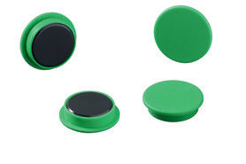 Durable 4703 05 Magnesy mocne o średnicy 32 mm op. 4 szt. zielone