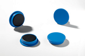 Durable 4703 06 Magnesy mocne o średnicy 32 mm op. 4 szt. niebieskie